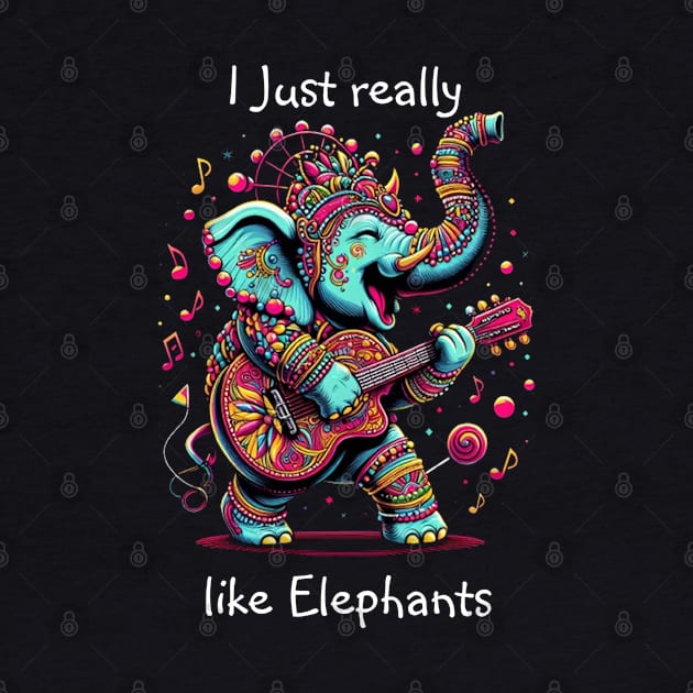Majestic Elephant With Vibrant Tribal Designs by coollooks
